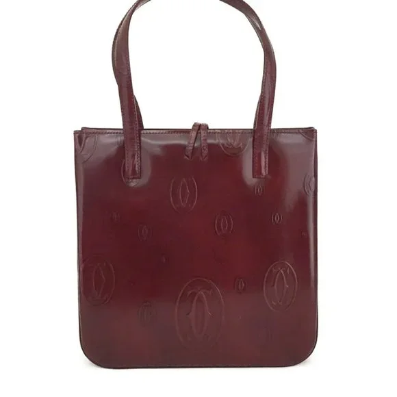 Cartier Burgundy Tote Bag - Picture 6 of 14